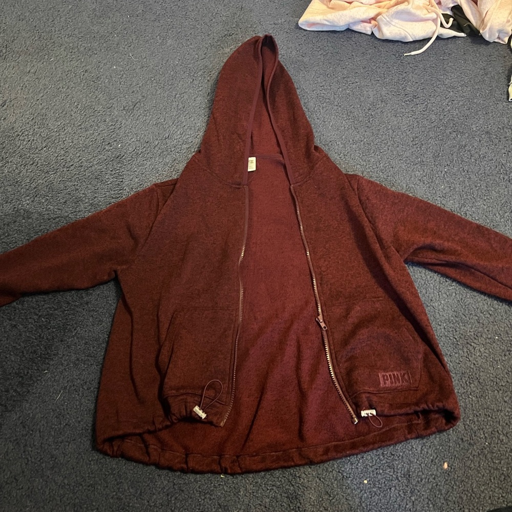 Womens hooded zip up